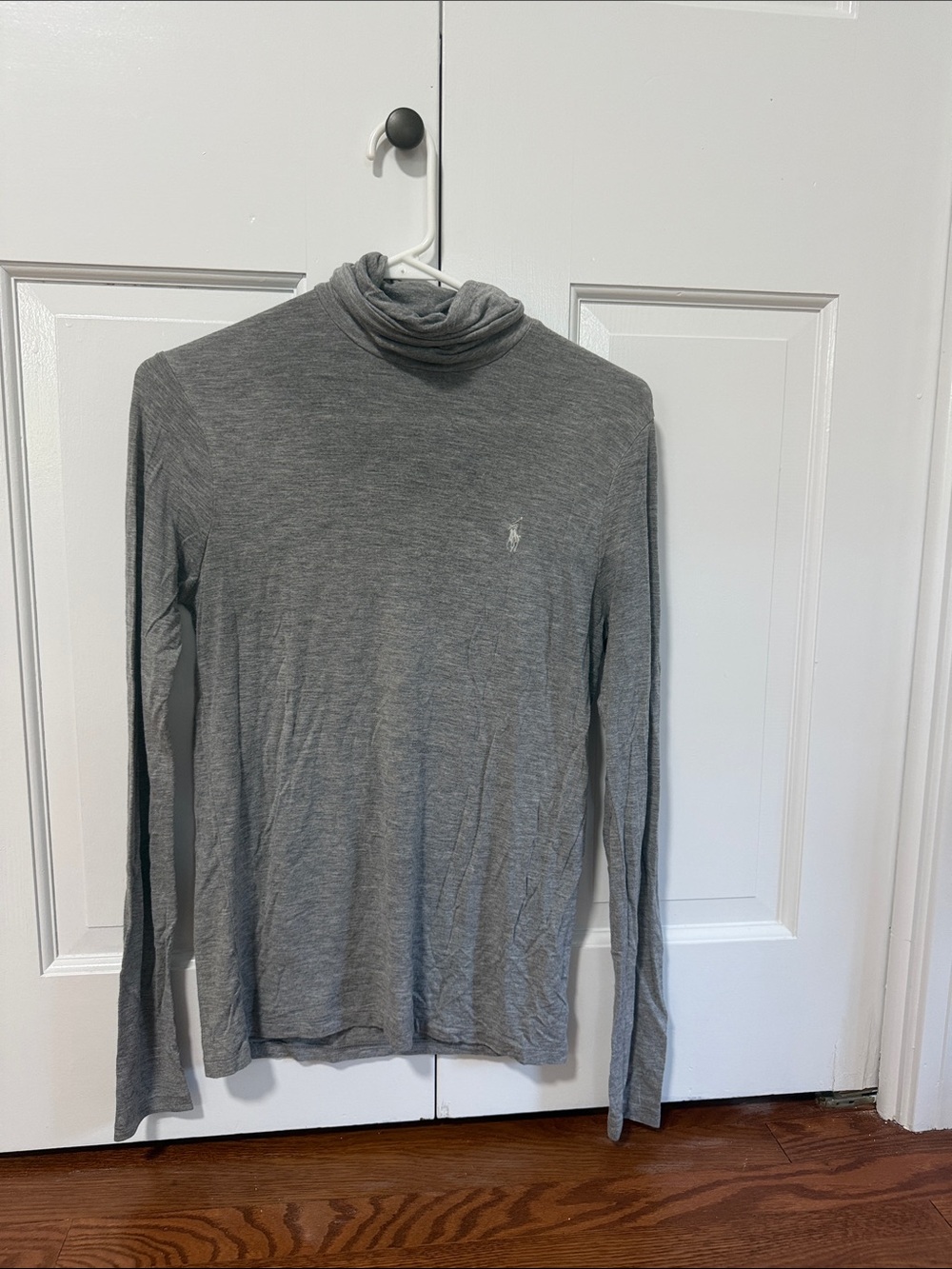Ralph Lauren Gray Long Sleeve Turtleneck Top